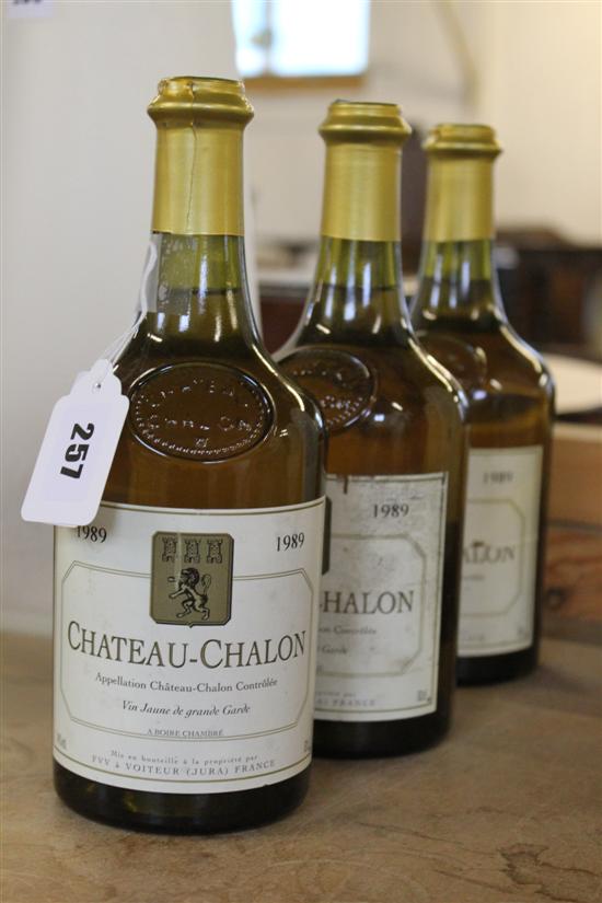 3 bottles Chateau-Chalon, rare vintage year 1989